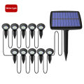 GC Outdoor Solar Spot Lights, 10 LED 3000K Landscape Spotlights, Auto On/Off Outdoor IP44 Waterproof Garden Lamps For Driveway Porch Walkway Yard. 