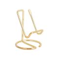 Rose Gold Cute Business Card Holder Metal Cell Phone Stand Metal Wire Cellphone Tablet Desk Mobile Phone Accessories.