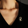 Moon Cat  Pearls Hijab pin for Girls and Women's. 