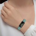 For Fitbit Inspire 3 Solid Color Silicone Watch Band, Size:L.