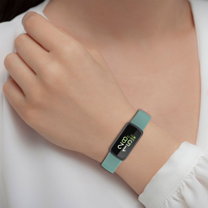 For%20Fitbit%20Inspire%203%20Solid%20Color%20Silicone%20Watch%20Band,%20Size:L%20-%20Image%204