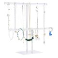 Jewelry Necklace Holder, Jewelry Display Holder, Clear Tower Stand. 