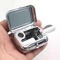 rtable Square Ashtray Outdoor Travel Mini Ash tray With Lids Stainless Steel Sealed Outdoor Ashtray cket Ashtray Travel Tray.