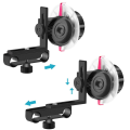 JDXHLAU 2X VD-F0 Camera Follow Focus 15MM Follow Focus with Gear Ring Belt for and Other DSLR Camera. 