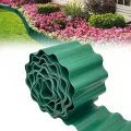 9m Garden Plastic Green Lawn Edge Edging Border Fence Grass PP Wall Roll Path. 