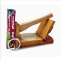 Wooden Ruti Maker with 1 Box Ruti Paper with Booth side Gum Tape Brown. 