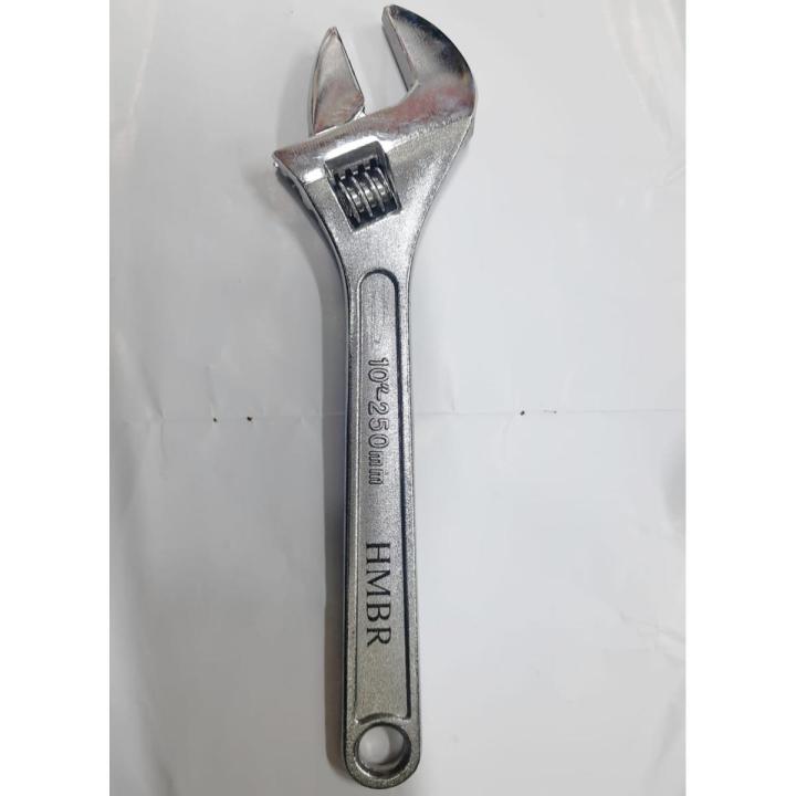Adjustable Wrench 10 Inch White 250mm Heavy Duty, HMBR Brand As A pictur
