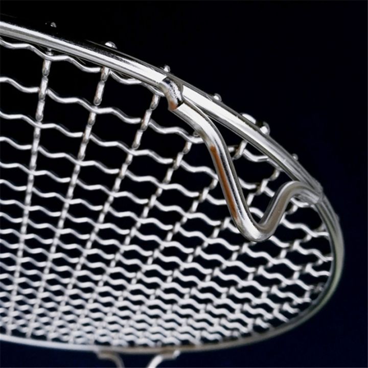 304%20Stainless%20Multipurpose%20Steel%20Round%20Grill%20Net%20with%20Foot%20Barbecue%20Rack%20Steam%20Baking%20Rack%20Camping%20Outdoor%20BBQ%20Meshes%20-%20Image%209