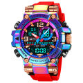 【NShisasN】STRYVE Fashion Men's Sport Watches Shock Resistant 50M Waterproof Wristwatch LED Alarm Stopwatch Clock Watches Men 8025. 