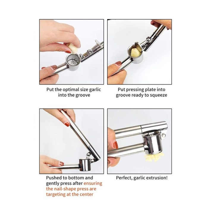 Garlic%20Masher%20304%20Stainless%20Steel%20Mincer%20Crusher%20Chopper%20&%20Peeler%20Set%20Rust%20Proof%20Anti-Corrosion%20Dishwasher%20-%20Image%204