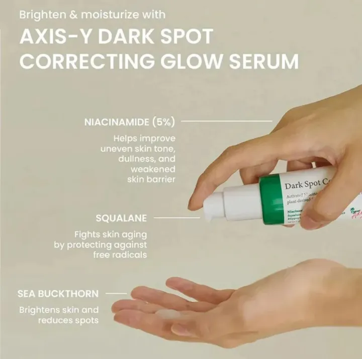AXIS-Y%20Dark%20Spot%20Correcting%20Glow%20Serum%2050ml%20%7C%20Brightening%20Serum%20%7C%20Dark%20Spot%20Treatment,%20Hyperpigmentation%20Treatment%20Skin%20-%20Image%204