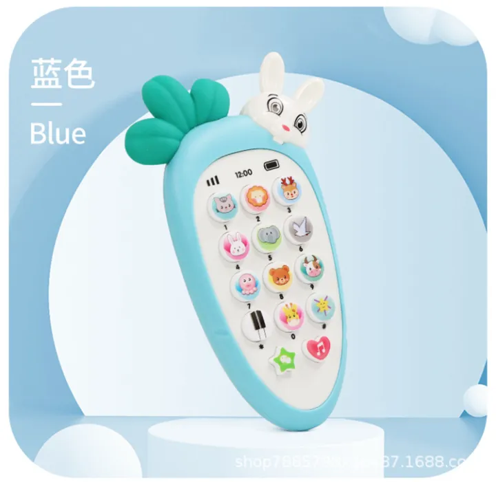 HelloKimi%20Baby%20Cell%20Phone%20Toy%20for%20Learning%20and%20Play%20Early%20Education%20Telephone%20with%20Silicone%20Cover%20Music%20Lights%20for%200-1%20Year%20Old%20Kids%20with%20lanyard%20-%20Image%203