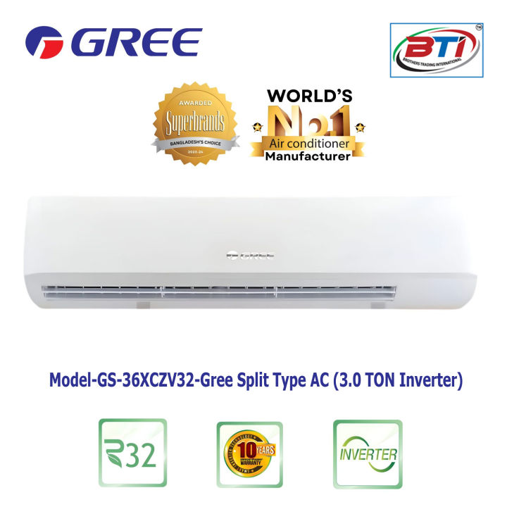 GS-36XCZV32-Gree Split Type Air Conditioner (3.0 TON Inverter)