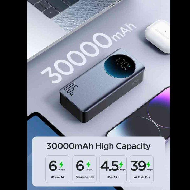 Joyroom%20JR-PBF05%2065W%20Digital%20Display%20Fast%20Charging%20Power%20Bank%2030000mAh%20-Black%20-%20Image%206