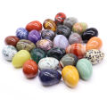 Ornament Ying Chakra Energy Crystal Fluorite Stone Agate Purple Water Crystal Stone ni Egg Heavenly Object Bird Yo22x30mm Easter Ritual Room Home Wear.