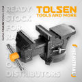 TOLSEN 10806 6" Bench Vice Ultra Large Swivel Base w/ Anvil Arc Anvil Design Bench Vise. 