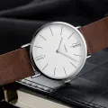 Men Watch Fashion Ultra-thin Simple Watches Men Waterproof Leather Strap Quartz Watch For Men Wristwatch.