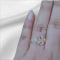 Finger Ring For women Zirconia Crystal Rings Adjustable.
