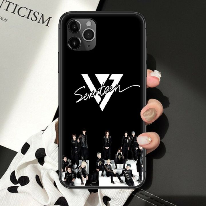 seventeen%20LOGO%20kpop%20Phone%20Case%20For%20iphone%205%205S%20SE%202%206%206S%207%208%2011%2012%20Mini%20Plus%20X%20XS%20XR%20Pro%20Max%20black%20art%20cover%20luxury%20back%20trend%20-%20Image%205