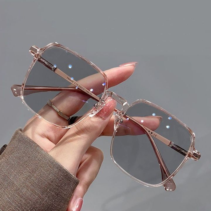 Fashion%20Large%20Frame%20Photochromic%20Glasses%20Men%20Women%20Unisex%20Color-changing%20Anti-blue%20Light%20Eyeglasses%20Flat%20Mirror%20Computer%20Goggles%20-%20Image%202