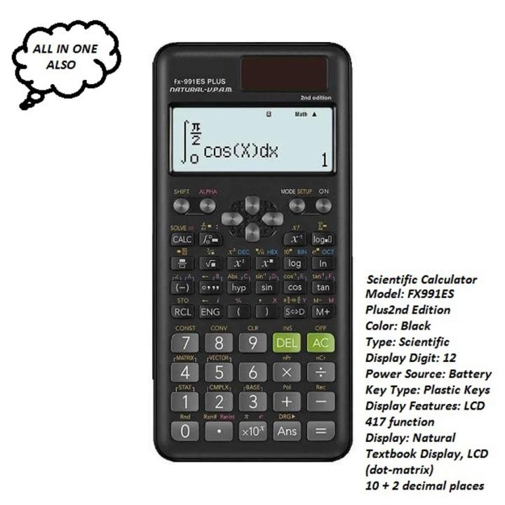 Scientific Calculator (FX-991ES Plus), 417 Functions