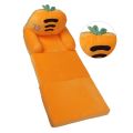 Foldable Kids Sofa Easy To Clean Flip Open Breathable Backrest Design Toddler Couch Bed Cute Multipurpose Soft for Living Room. 