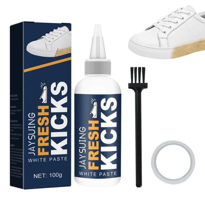 Shoe Cleaner Sneakers Kit 100ml Sneaker Whitener Long Lasting Shoe Cleaner for White Sneakers Gentle Spray for Sneakers Care