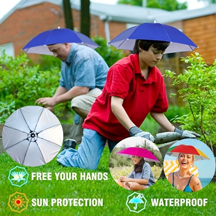 Massmall%20Summer%20Umbrella%20Hat%2027"%20UV%20Protection%20Umbrella%20Hats%20For%20Women%20Kids%20Hands%20Free%20Umbrella%20-%20Image%202