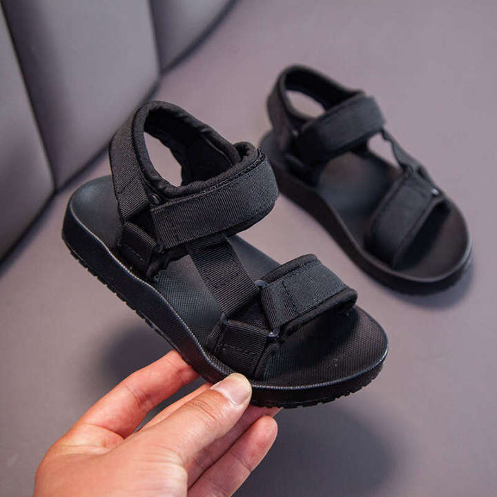 2024 Summer New Children's Boys' Casual Versatile Beach Shoes, Girls' Weaving Straps, Fashionable and Simple Open Toe Sandals