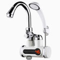 instant Electric hot water tap with hand shower.