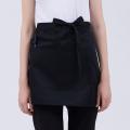 Women Kitchen Restaurant Waist Apron Solid Color Half Short Apron Adjusted With Pockets Pen Loops for Server Waiter Waitress.