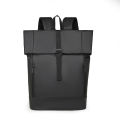 New roll-top backpack men's business casual school bag roll-top roll-top backpack large capacity student school bag. 
