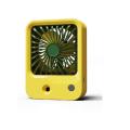 Desk Fan Plastic Case With Spray Humidification Function Mute 3 Adjustable Speeds Easy Button Control Mini Fan Minimal Design.