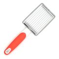 Tomato Lunch Meat Slicer Vegetable Cutter Stainless Steel Ham Fruits Cutter Practical Kitchen Accessories Non-slip-Blue.