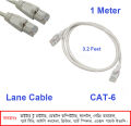 1 Meter CAT-6 Ethernet Cable, Lan Cable, Internet Network Cable Suited for 10Mbps/100Mbps/1000Mbps/10Gbps Network (3 Feet).. 