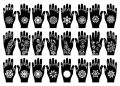 6pcs Bridal Mehedi Stickers tatoo for Bride- Mehedi Art hand template design random design. 