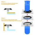 Drain Backflow Preventer 4 Pack, One Way Valve For Pipes Tubes In Toilet Bathroom Floor Drain Seal Resist Smell And Bugs, 1.97 inch Silicone. 