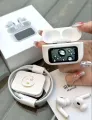 Airpods Pro With Display ANC / ENC Dobble Dark Touch Control Noise Reduction Bluetooth Headphone Airpods Pro 2 Display. 