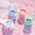 Kids Exam Watch Boys Elementary School Students Cute Fashion Little Fresh Sports Girls Boys Girls Jelly Quartz Watches. 