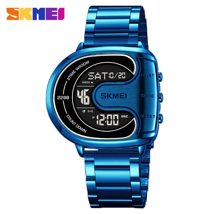 SKMEI%20Genuine%20Men's%20Electric%20Watch%20Life%20Waterproof%20Stainless%20Steel%20Watch%20Clock%20EL%20Luminous%20Countdown%20Double%20Time%202298%20-%20Image%202