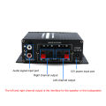 AK170 Mini Digital Power Amplifier Bass Audio Receiver 2CH for Home Car Use.