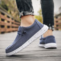 Spring Summer Classic Blue Mens Canvas Loafers Big Size 48 Comfortable Platform Shoes Casual Men Flats Low Shoes Men Espadrilles Wearhouse. 