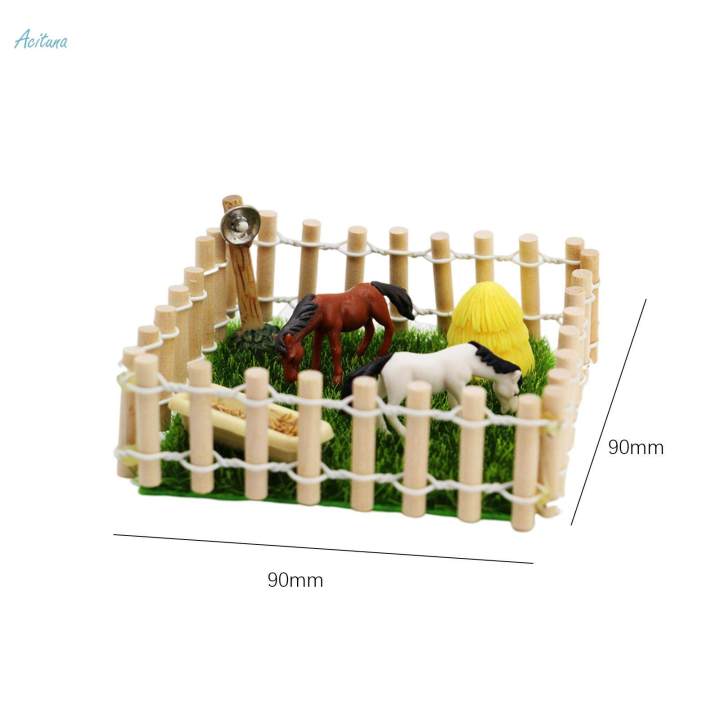 1/12%20Scale%20Horse%20Stall%20Horse%20Barn%20Set%20Dollhouse%20Farm%20Animal%20Toys%20Fairy%20Garden%20Educational%20Toy%20for%20Ages%205-12%20Years%20Kids%20Dollhouse%20Accessories%20-%20Image%205