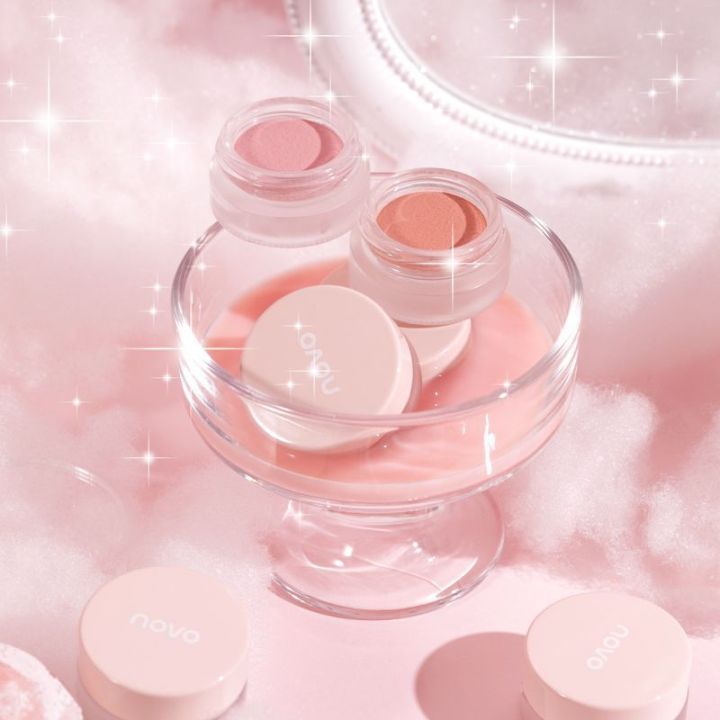 NOVO5885 blush mud balm, pure desire, cute, no-makeup, supernatural highlighter, brightening cheeks, blue and purple, monochrome nude without makeup