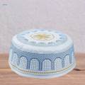 Islamic Muslim Mens Prayer Kufi Hat Skull Cap Turkish Namaz Topi Blue. 