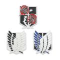 Classic Anime Aot Attack on Titan Brooch Wings of Freedom Enamel Pins Metal Badges Cosplay Collection Accessories Gift for Fans.