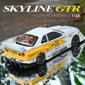 1:24 Nissan Skyline GTR-R34 S15 Modified Version Die-Cast Vehicles Alloy Model Car Toys For Gift Collection. 
