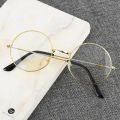 Men And Women Retro Round Blue Light Computer Mirror Reading Playing Games Eye Protection Decorative Glasses.