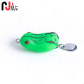 Frog Luya Fake Bait Sequined Double Hook Cross-Border Luminous Thunder Frog Bait Small Thunder Frog Outdoor Fishing Fake Bait.