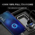 Dual Port USB Car Charger 65W Spuer Flash Charger in Car Super Dart for Realme USB A VOOC High Current 6A for OPPO Reno 6 ACE 2. 